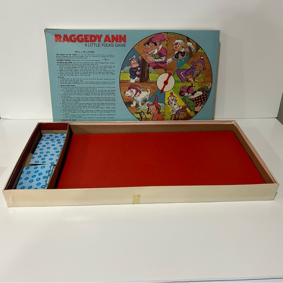 1974 Raggedy Ann A Little Folks Game Milton Bradley Great Condition - Picture 3 of 6